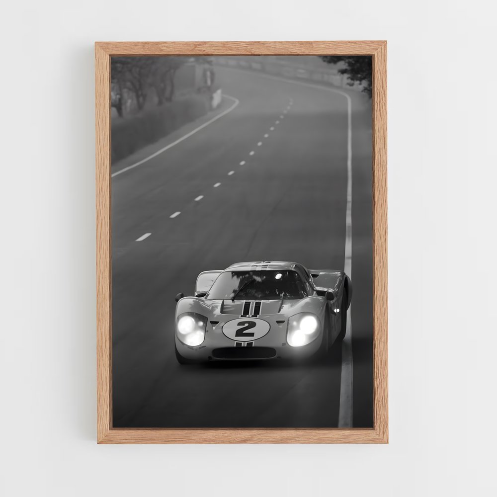 Poster fascinant du Mans – affiche Moto Guzzi (vue 4)